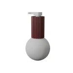 Halo plafon 1xG9 IP44 do szyny 3F burgund, adapter biały MYL.00892