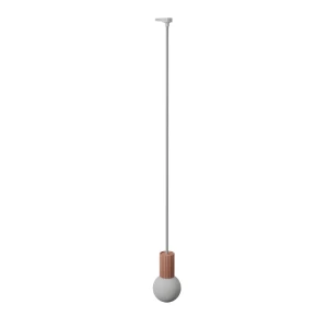 Halo 1 lampa wisząca 1xG9 z żarówką 4,5W/4000K do szyny 3F brzoskwiniowa, adapter biały MYL.00912