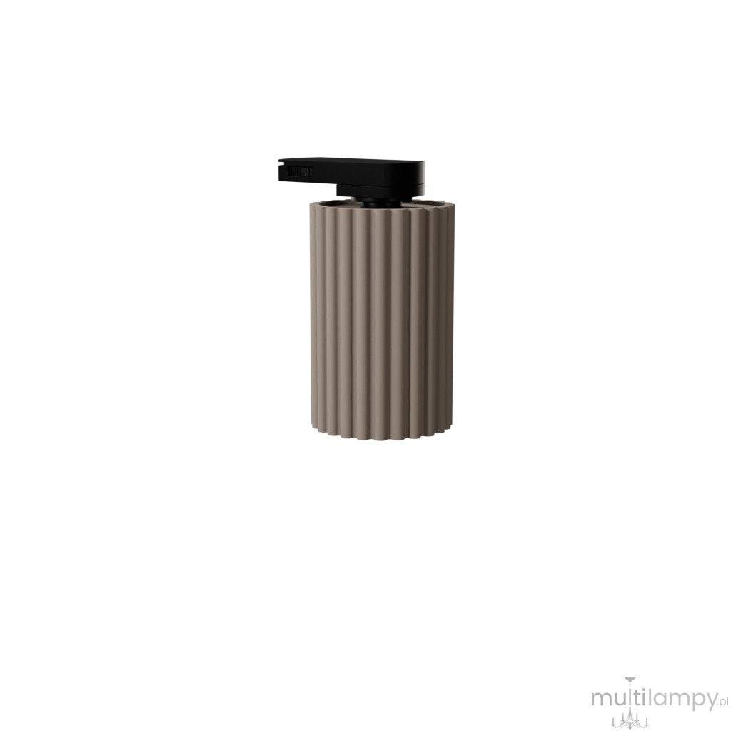 Karbon 10 plafon 1xGU10 do szyny 3F taupe, adapter czarny MYL.00919