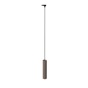 Karbon 1 lampa wisząca 1xGU10 do szyny 3F taupe, adapter czarny MYL.00931