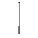 Karbon 1 lampa wisząca 1xGU10 z żarówką 7W/3000K do szyny 3F taupe, adapter czarny MYL.00932