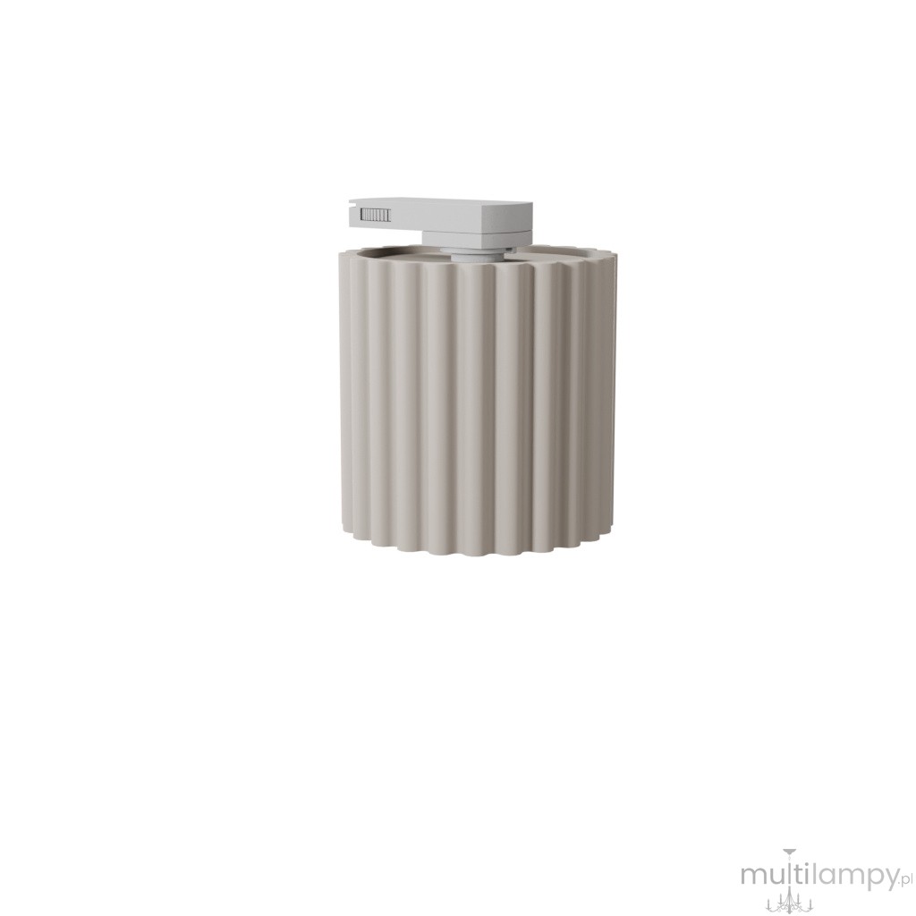 Aura 1 plafon 1xGU10 do szyny 3F beżowy, adapter biały MYL.00958