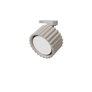 Aura 1 plafon na przegubie 1xGX53 z żarówką 7,5W/4000K do szyny 3F beżowy, adapter biały MYL.00972