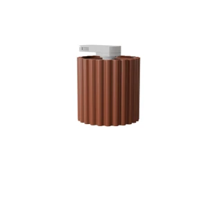 Aura 1 plafon 1xGU10 z żarówką 7W/3000K do szyny 3F ochra czerwona, adapter biały MYL.00995