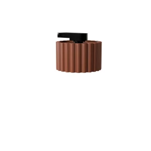 Aura 1 plafon 1xGX53 z żarówką 7,5W/4000K do szyny 3F ochra czerwona, adapter czarny MYL.01005