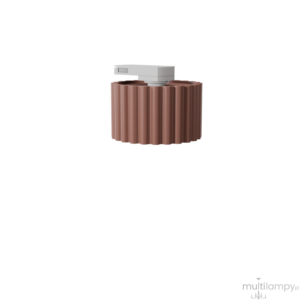 Aura 1 plafon 1xGX53 z żarówką 7W/3000K do szyny 3F mocca, adapter biały MYL.01019