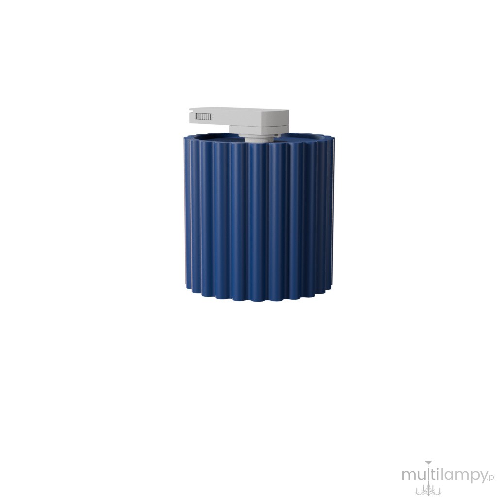 Aura 1 plafon 1xGU10 do szyny 3F ultramaryna, adapter biały MYL.01030