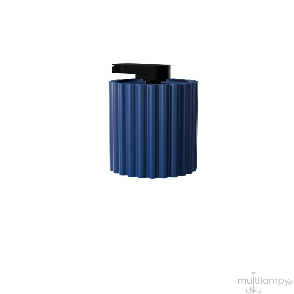 Aura 1 plafon 1xGU10 z żarówką 7W/4000K do szyny 3F ultramaryna, adapter czarny MYL.01035