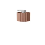 Aura 1 plafon 1xGX53 z żarówką 7,5W/4000K do szyny 3F brzoskwiniowy, adapter biały MYL.01092