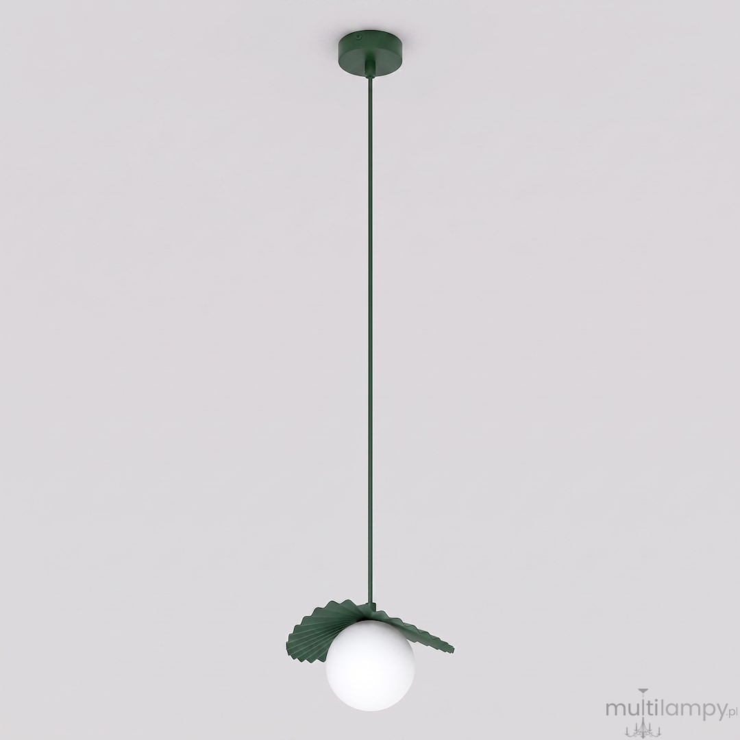 Flora lampa wisząca 1xG9 zielona oliwka 1867/1