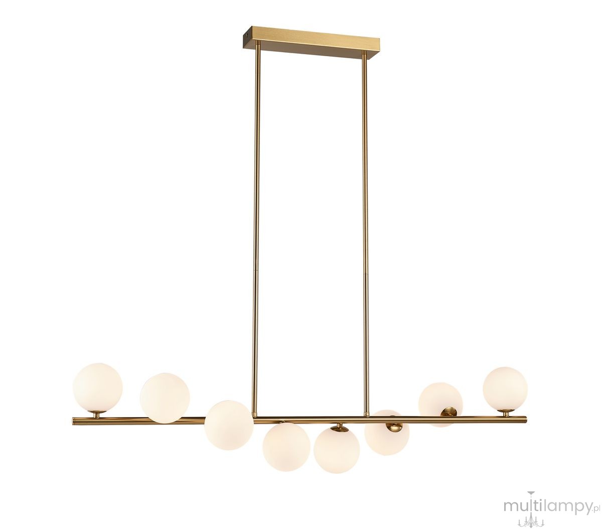 Molecula lampa wisząca 8xG9 złota NOW-10883P8