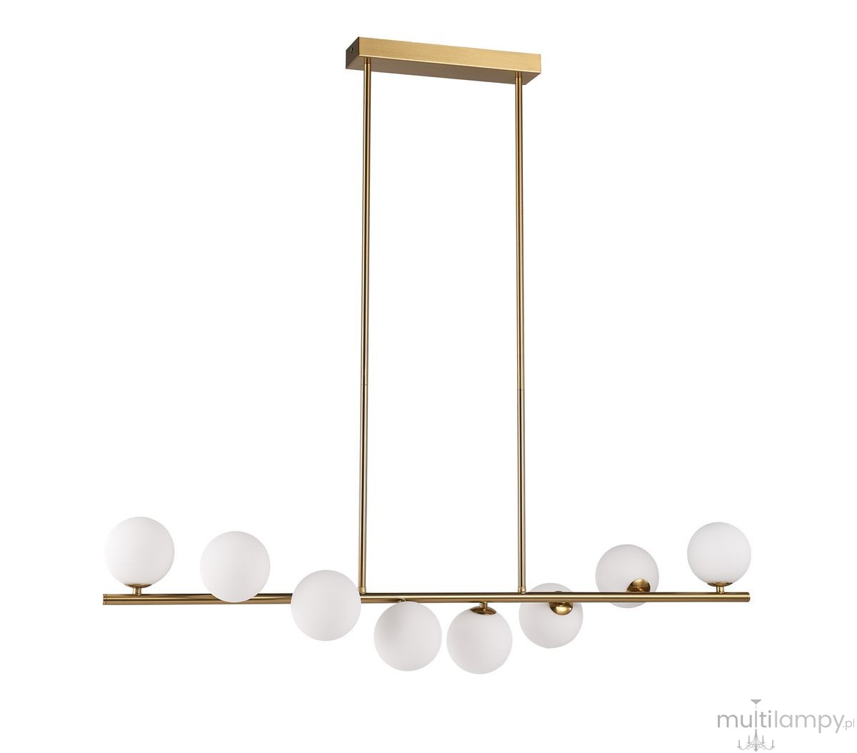 Molecula lampa wisząca 8xG9 złota NOW-10883P8