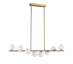 Molecula lampa wisząca 8xG9 złota NOW-10883P8
