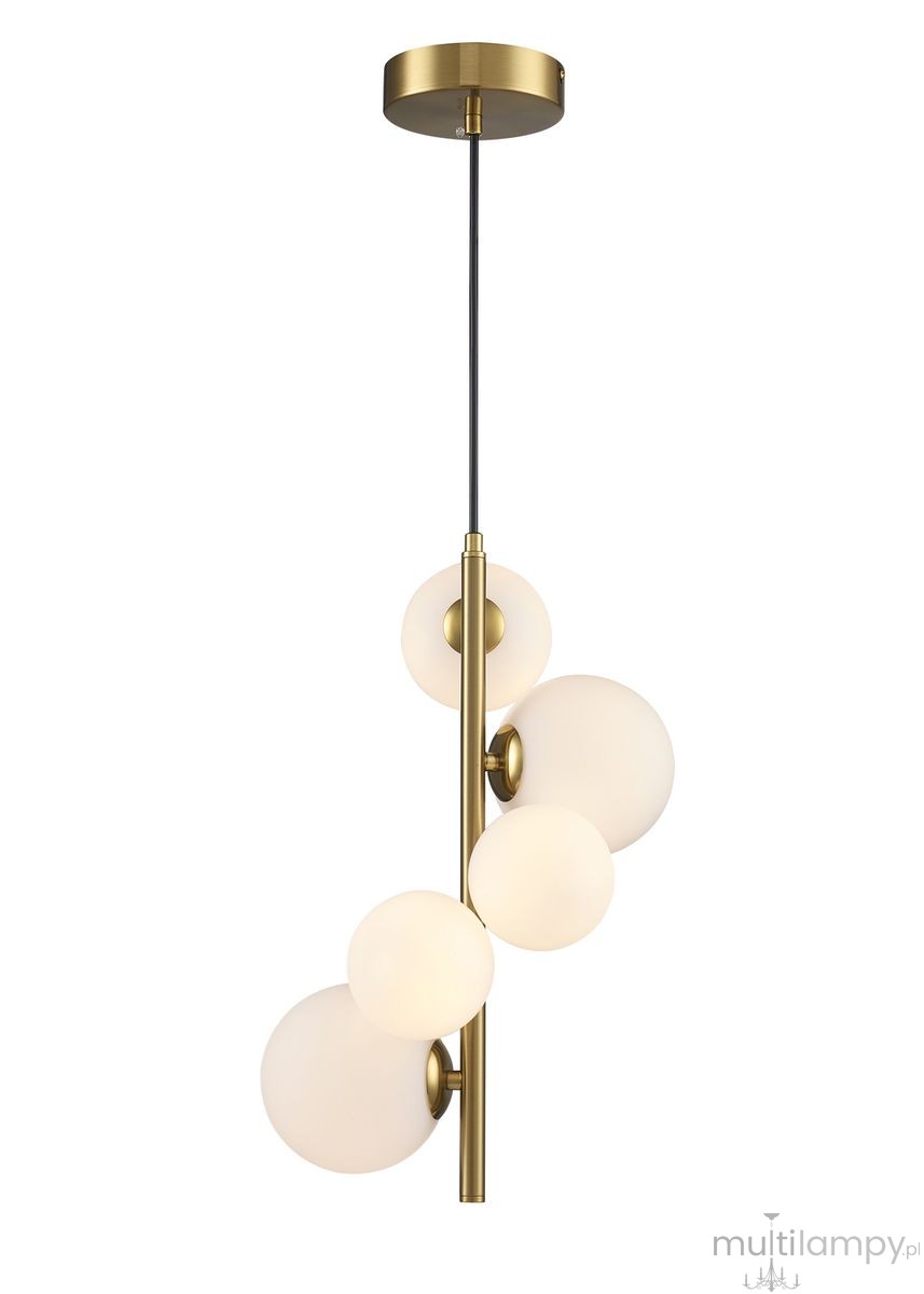 Molecula lampa wisząca 5xG9 złota NOW-10883P3