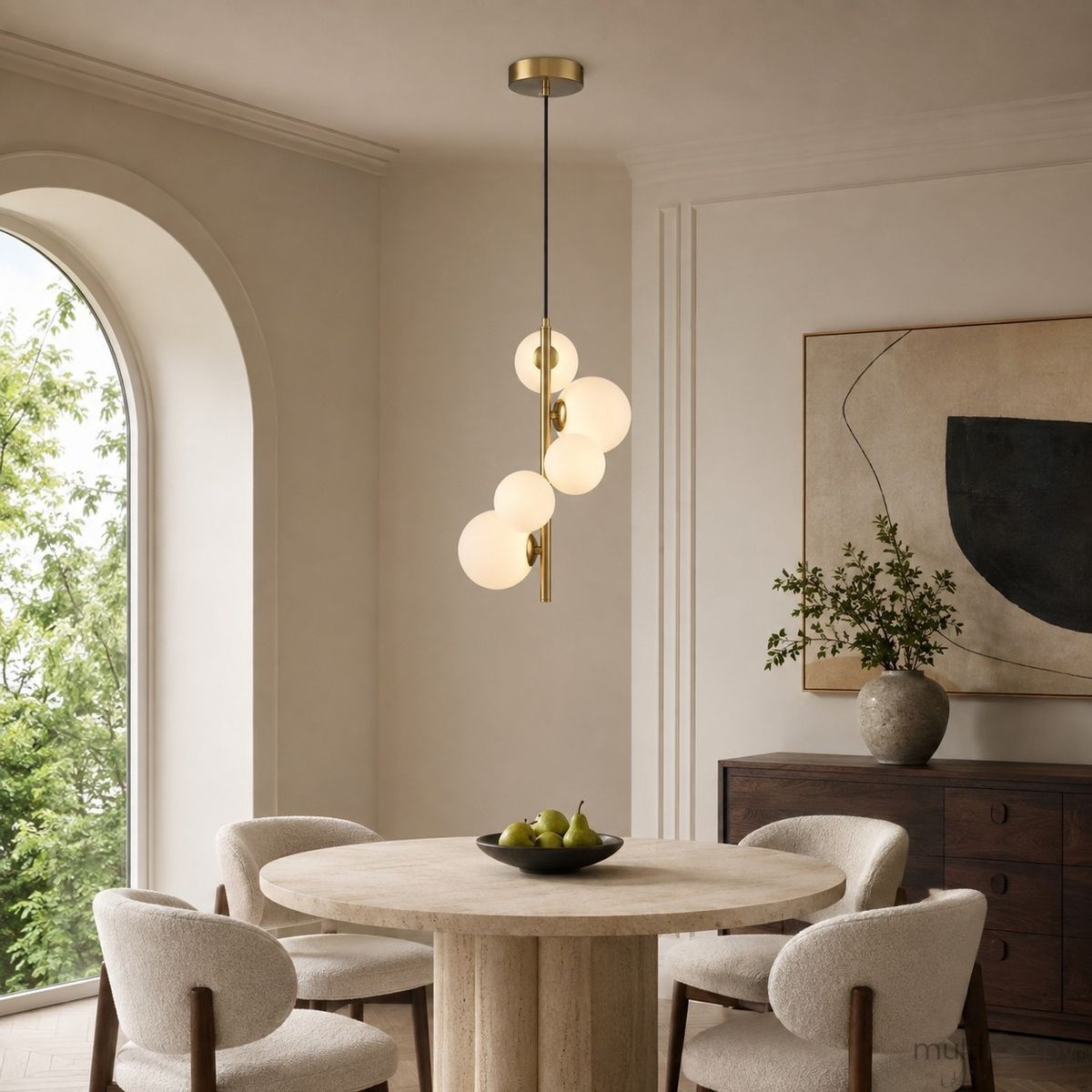 Molecula lampa wisząca 5xG9 złota NOW-10883P3