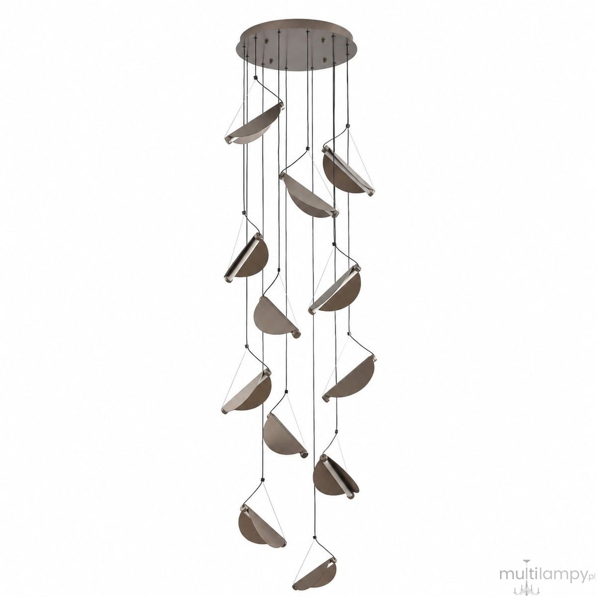 Nami lampa wisząca 12xLED 60W 3000K szara ST-3602A-12