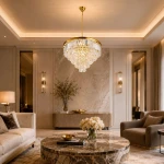 Splendore D80 lampa wisząca 15xE14 złota DN915-80P