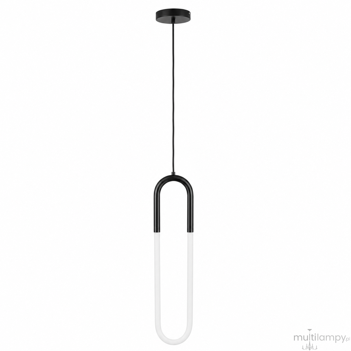 U-Shape lampa wisząca LED 12W czarna ST-1716-BK