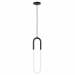 U-Shape lampa wisząca LED 12W czarna ST-1716-BK