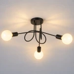 Turbino lampa sufitowa 3xE27 czarna ML2474