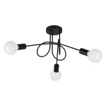 Turbino lampa sufitowa 3xE27 czarna ML2474