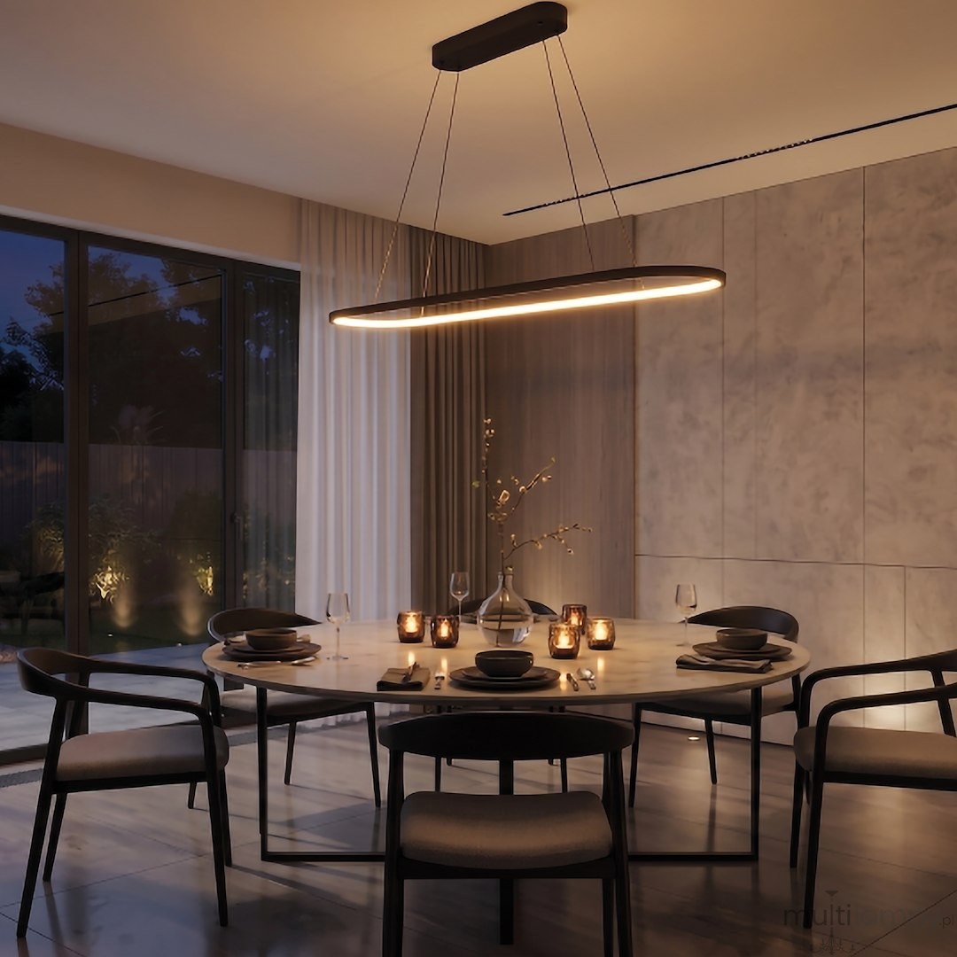Saturno lampa wisząca LED 30W CCT czarna ML2957