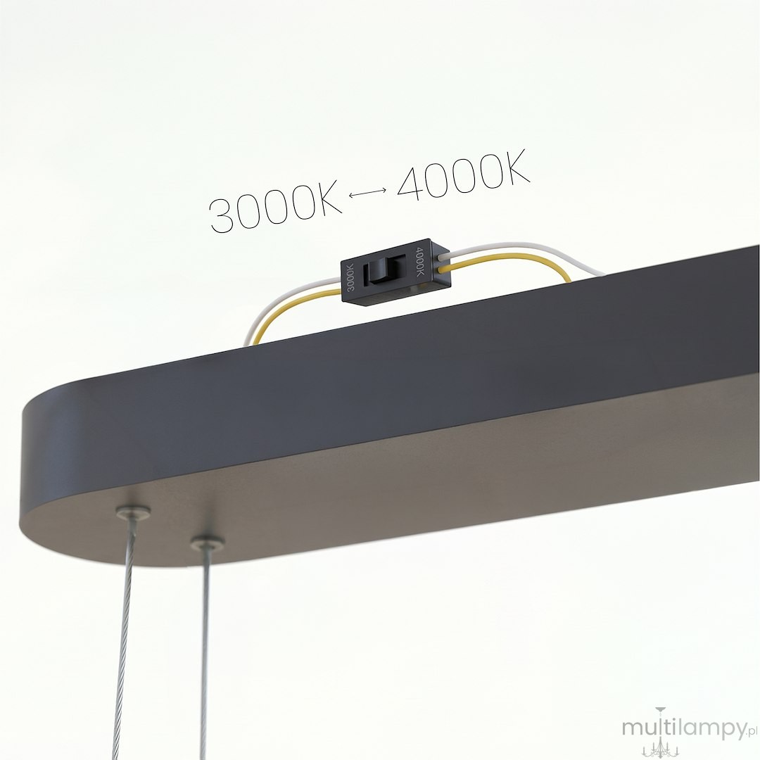 Saturno lampa wisząca LED 30W CCT czarna ML2957