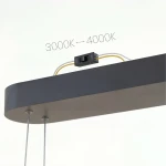 Saturno lampa wisząca LED 30W CCT czarna ML2957