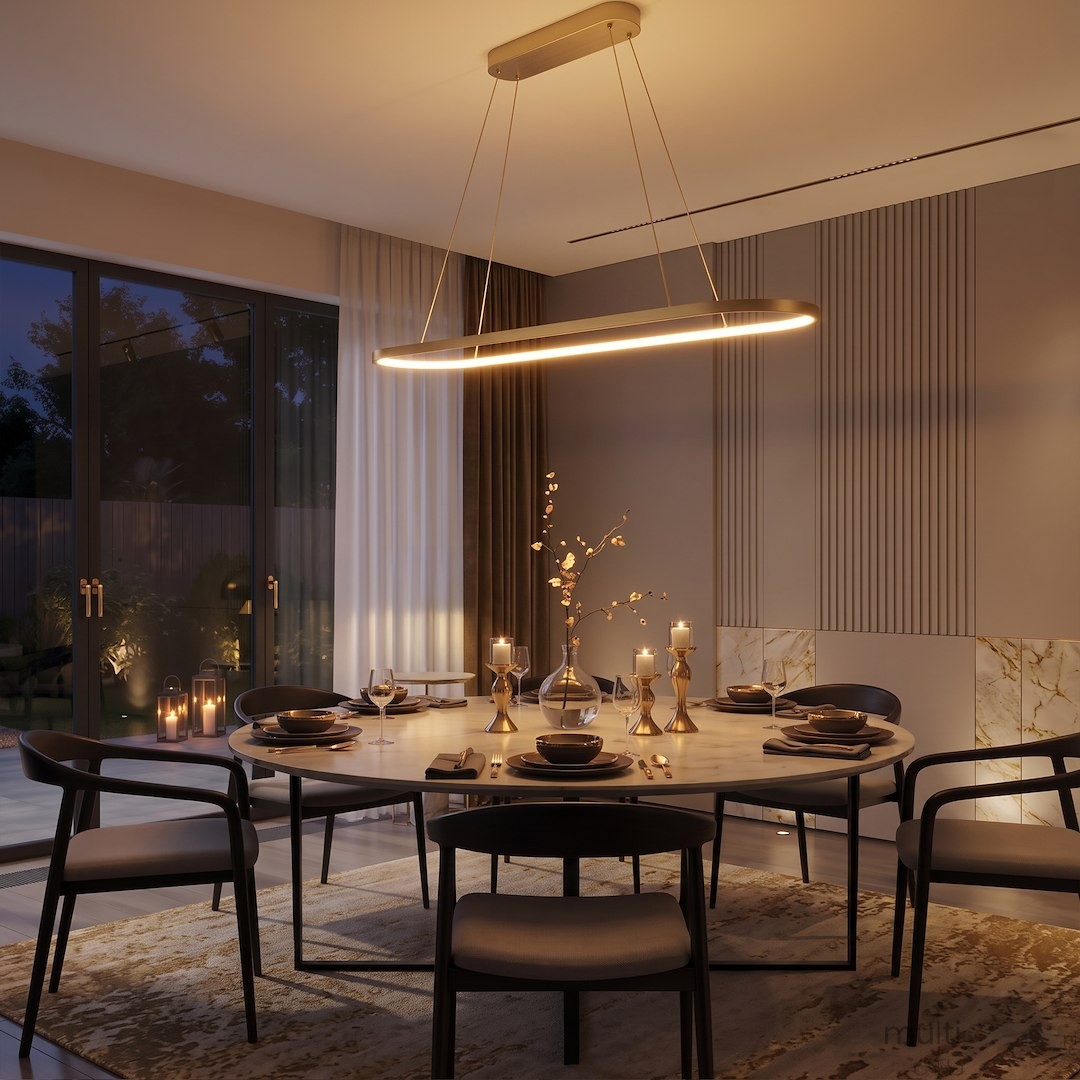 Saturno lampa wisząca LED 30W CCT złota ML2958