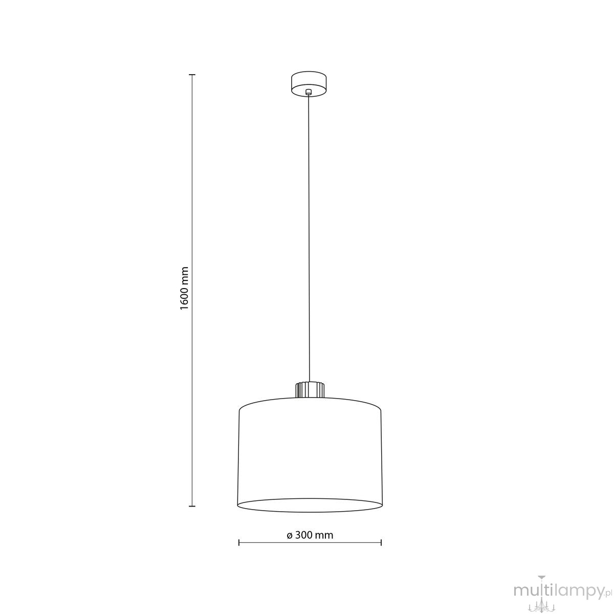Viga Shade Sosna lampa wisząca E27 sabia 11799