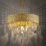 Charlize lampa wisząca 4xE14 złota ML0190