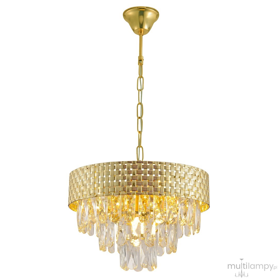 Charlize lampa wisząca 4xE14 złota ML0190