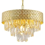 Charlize lampa wisząca 4xE14 złota ML0190