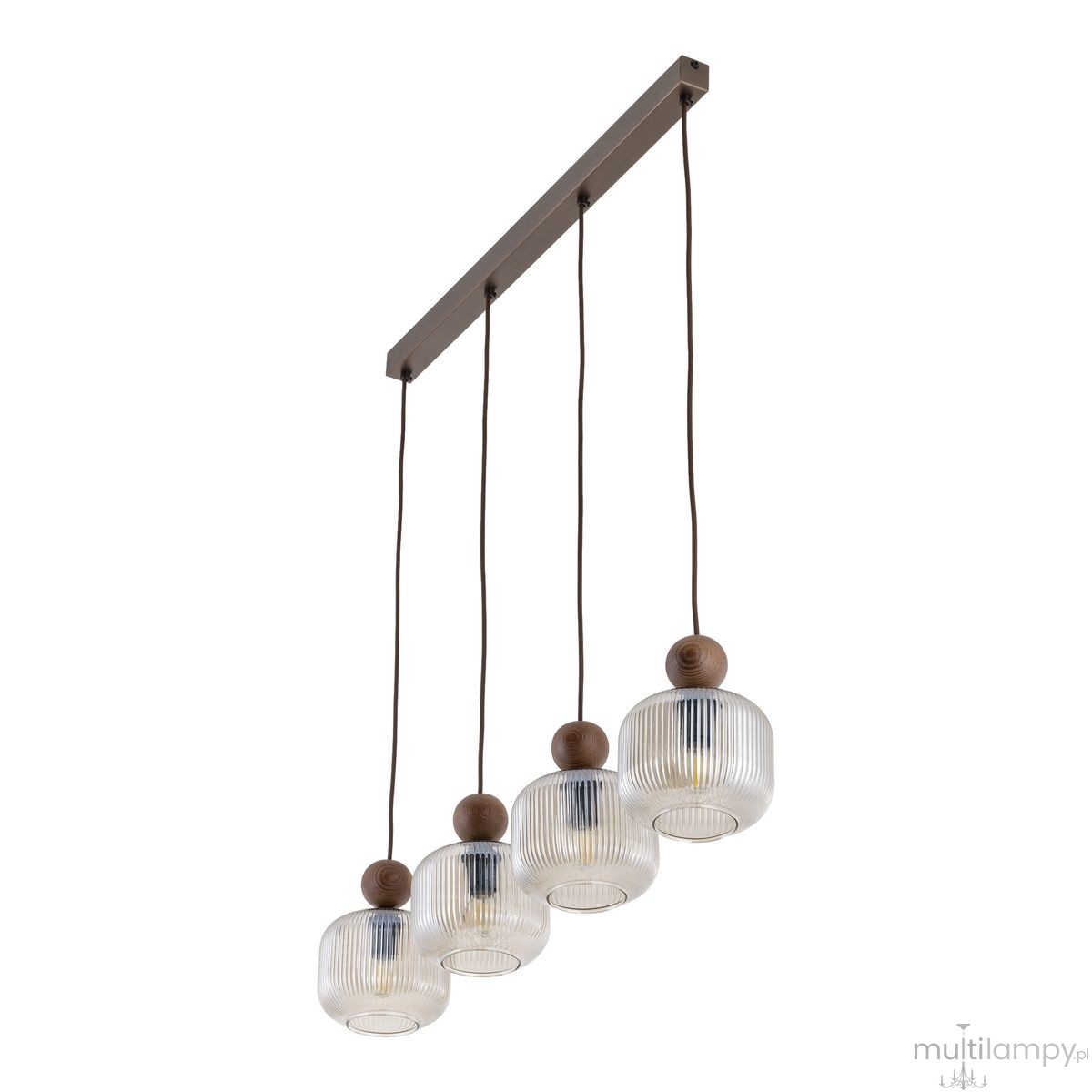 Ballo lampa wisząca 4xE14 brązowa 11839