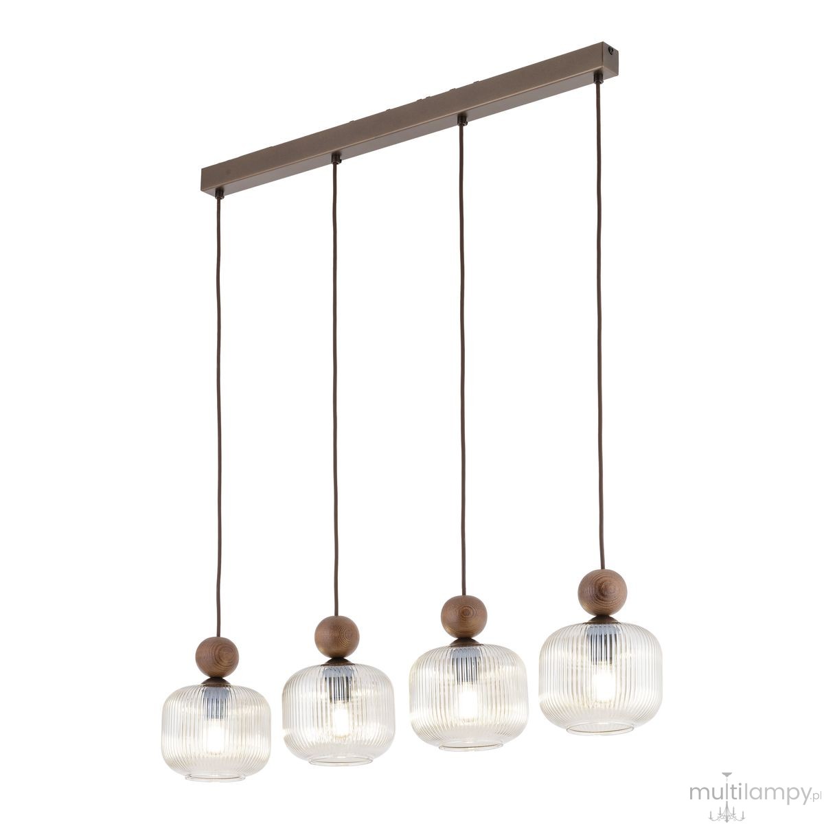 Ballo lampa wisząca 4xE14 brązowa 11839