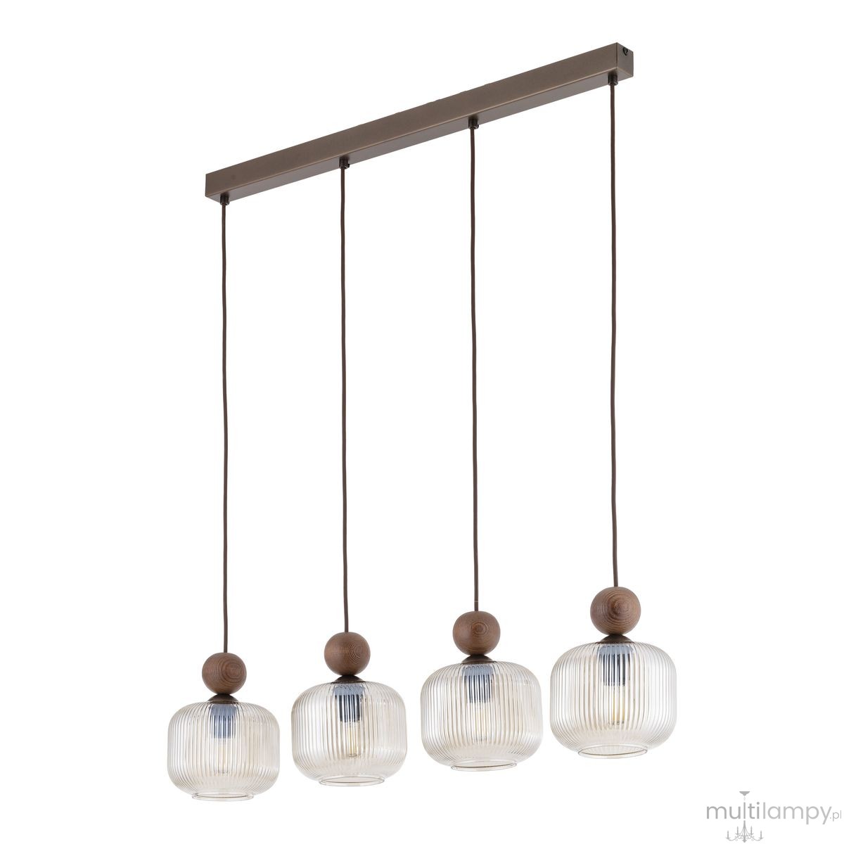 Ballo lampa wisząca 4xE14 brązowa 11839