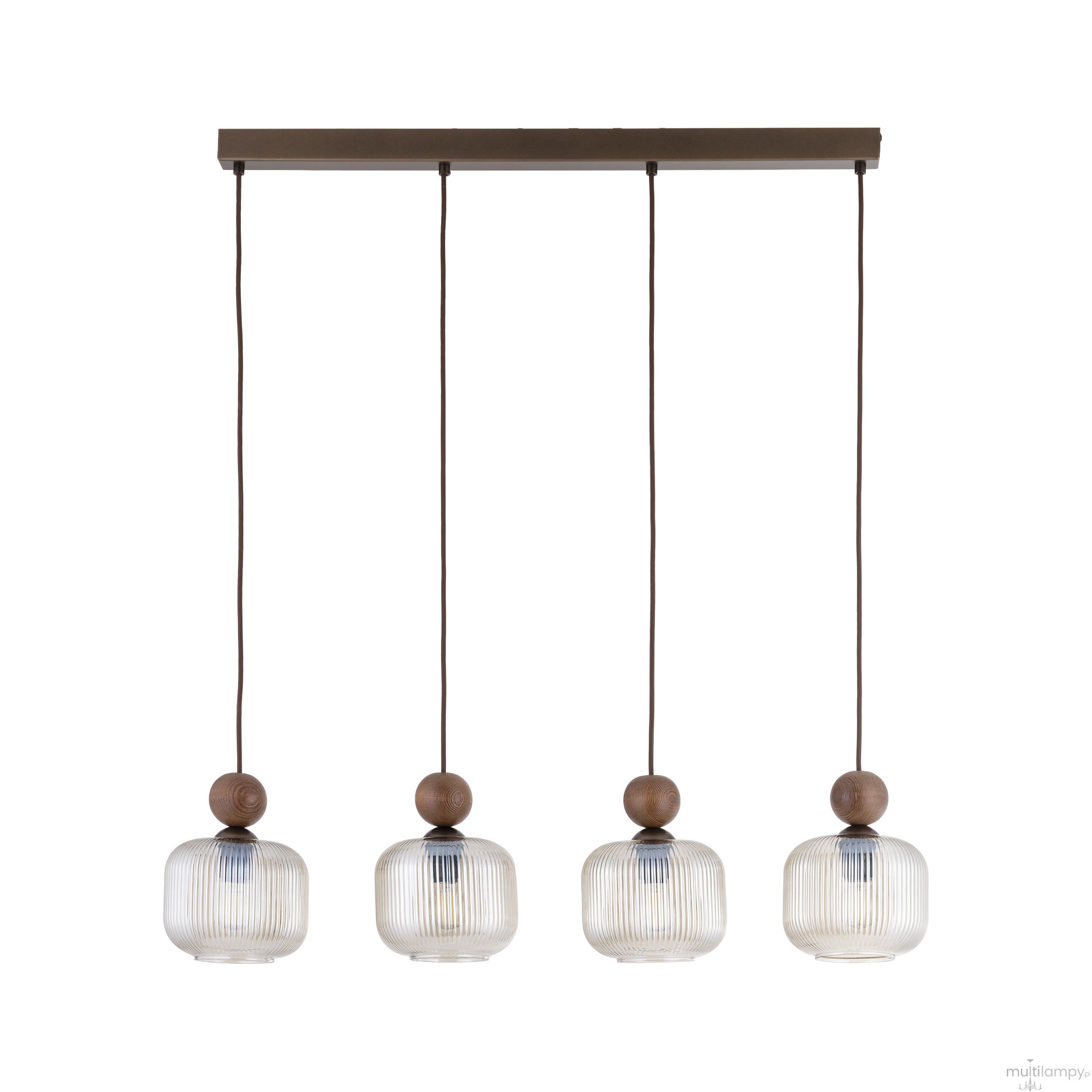 Ballo lampa wisząca 4xE14 brązowa 11839