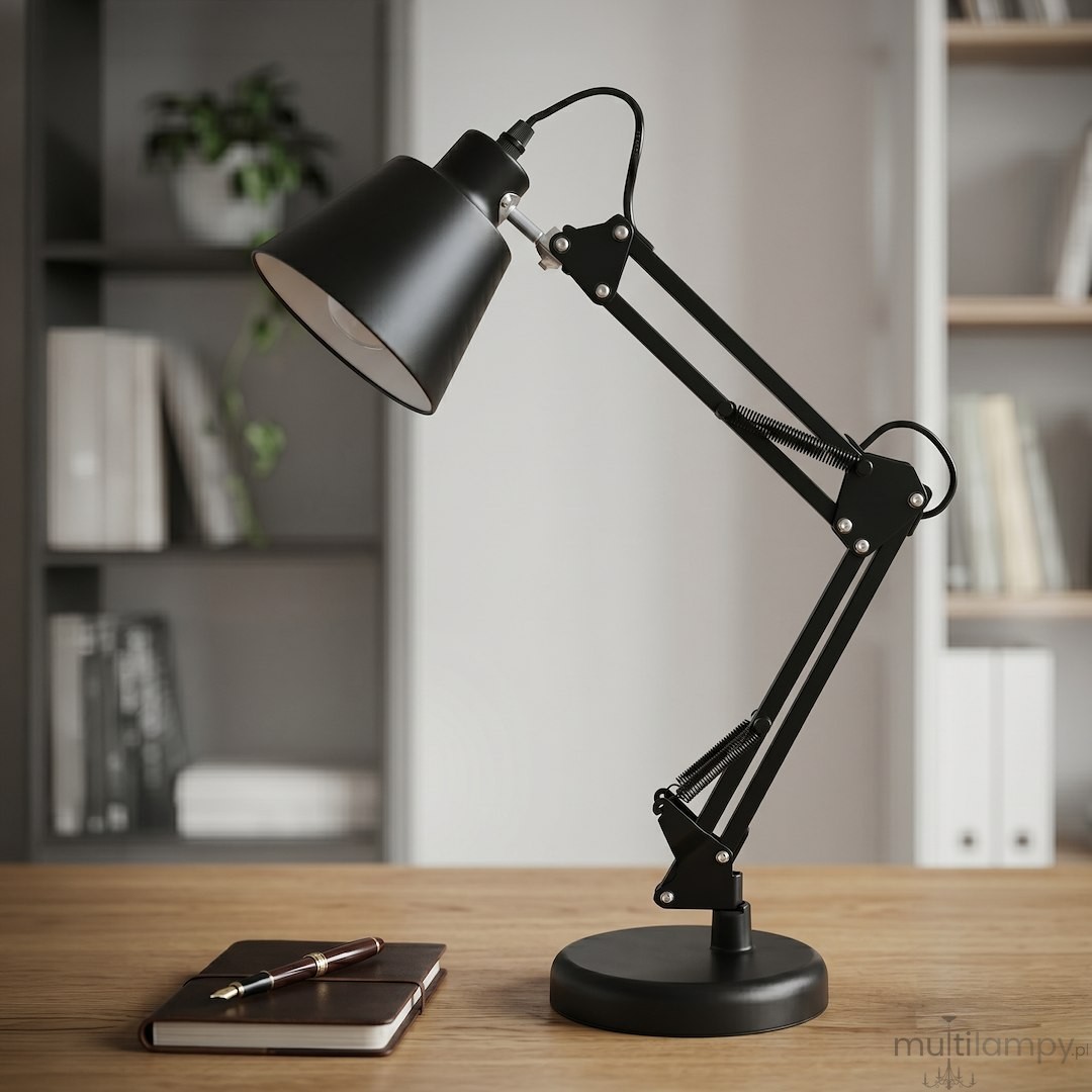 Primus lampa biurkowa 1xE27 czarna ML2941