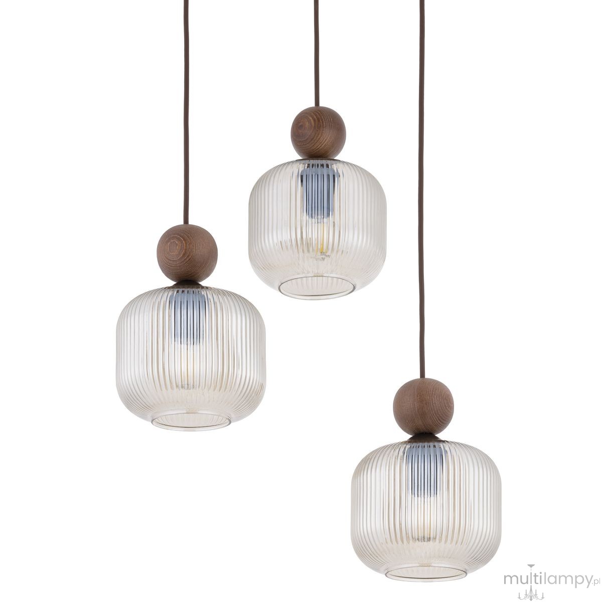 Ballo lampa wisząca 3xE14 brązowa 11838