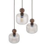 Ballo lampa wisząca 3xE14 brązowa 11838