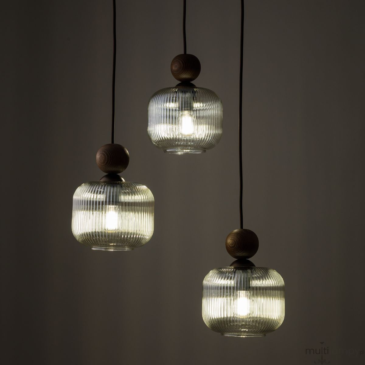 Ballo lampa wisząca 3xE14 brązowa 11838