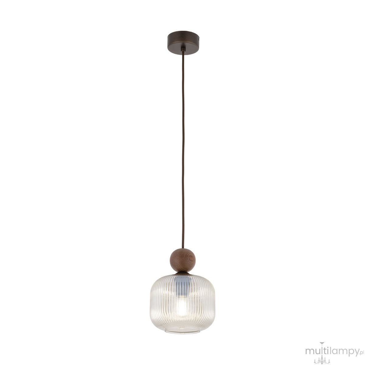 Ballo lampa wisząca E14 brązowa 11837