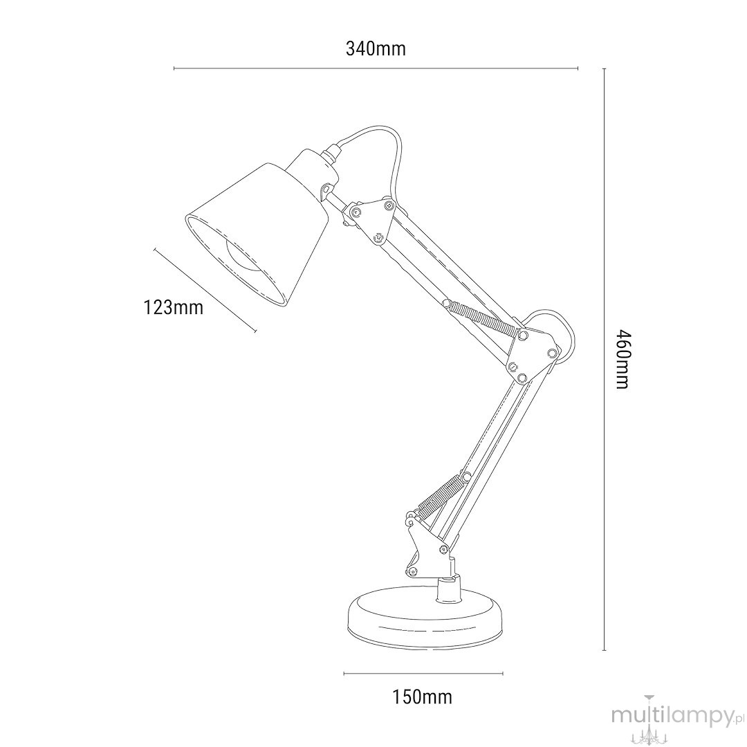 Primus lampa biurkowa 1xE27 biała ML2942