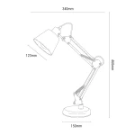 Primus lampa biurkowa 1xE27 biała ML2942