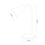 Pascal lampa biurkowa 1xE27 czarna ML2943