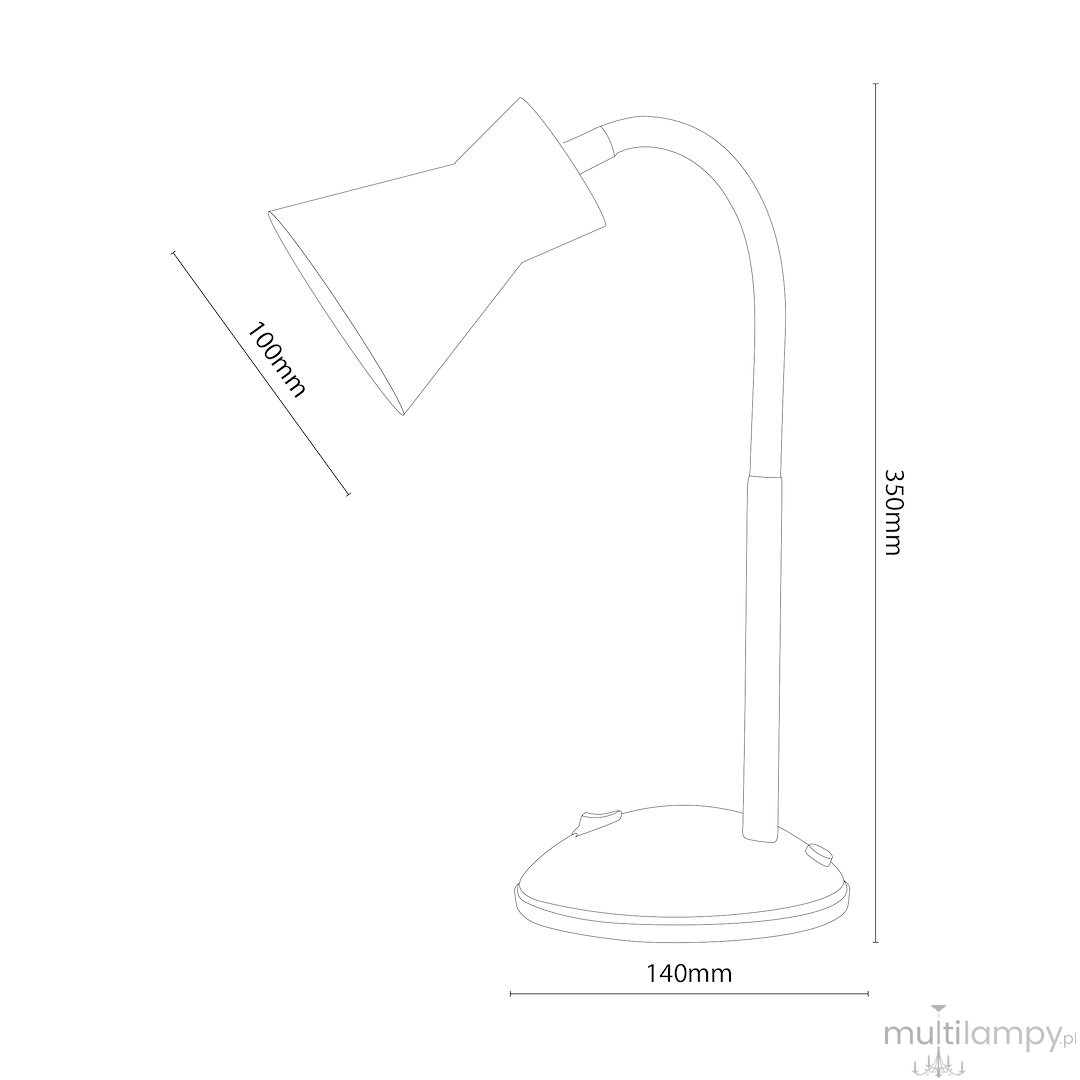 Pascal lampa biurkowa 1xE27 biała ML2944