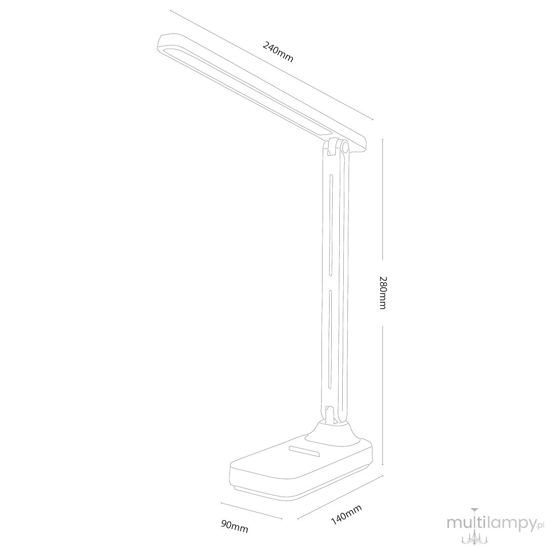 Arlo lampa biurkowa LED 4W CCT biała ML2922