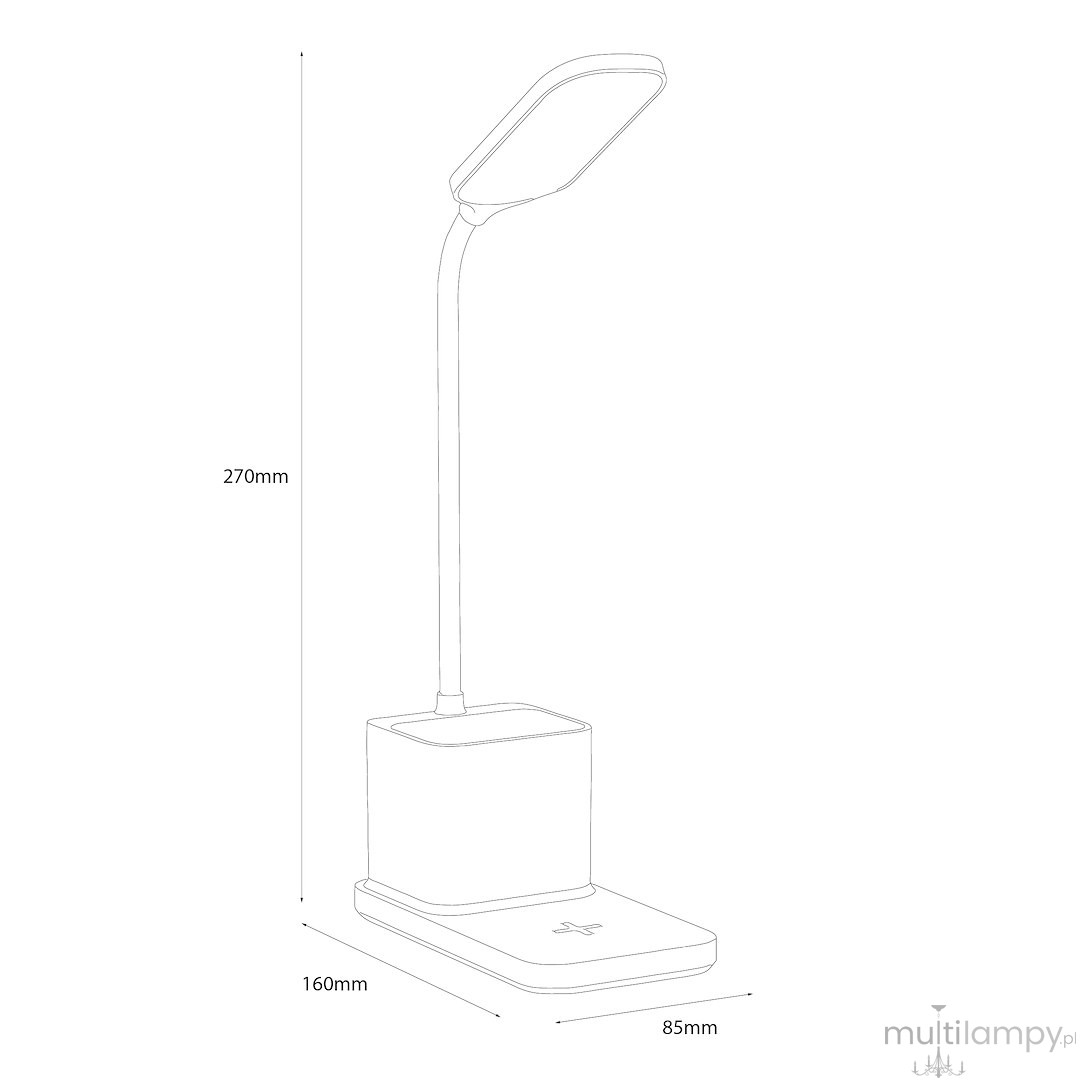 Vade lampa biurkowa LED 2W CCT biała ML2921
