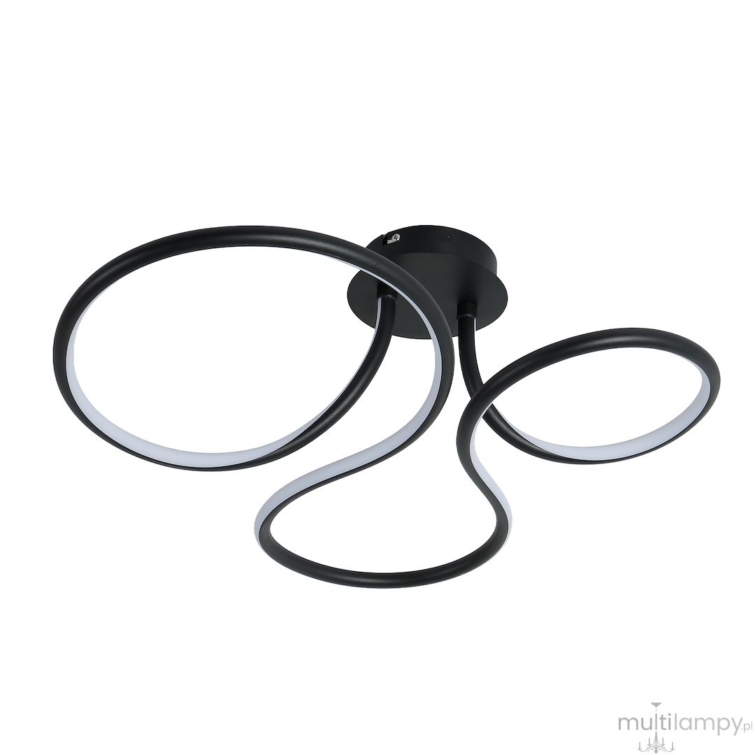 Spectra lampa sufitowa LED 30W CCT czarna ML2937