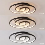 Nexus lampa sufitowa LED 30W CCT czarna ML2936